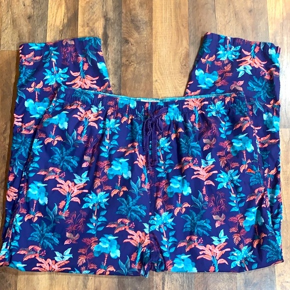 Tommy Bahama Other - Tommy Bahama 100% Cotton Tropical Print PJ Lounge Pants Unisex XXL Plus Size